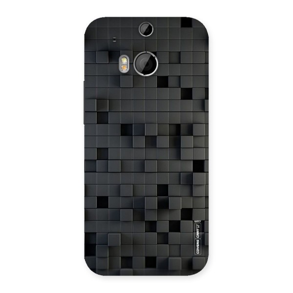 Black Bricks Back Case for HTC One M8