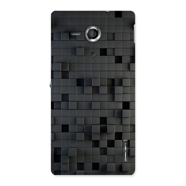 Black Bricks Back Case for Sony Xperia SP