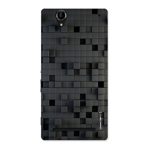 Black Bricks Back Case for Sony Xperia T2