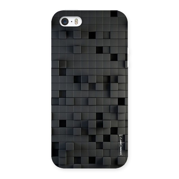 Black Bricks Back Case for iPhone SE