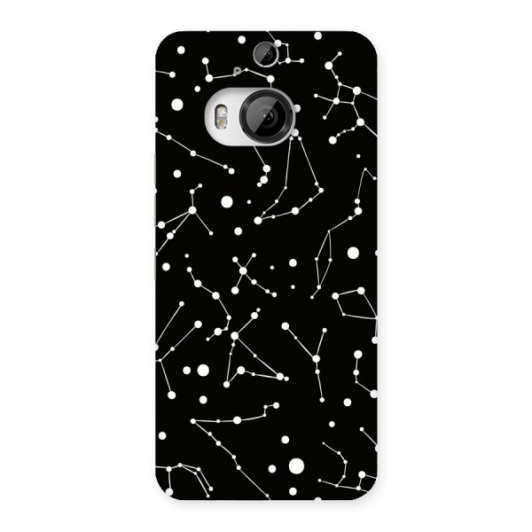 Black Constellation Pattern Back Case for HTC One M9 Plus