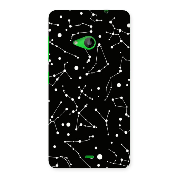 Black Constellation Pattern Back Case for Lumia 535
