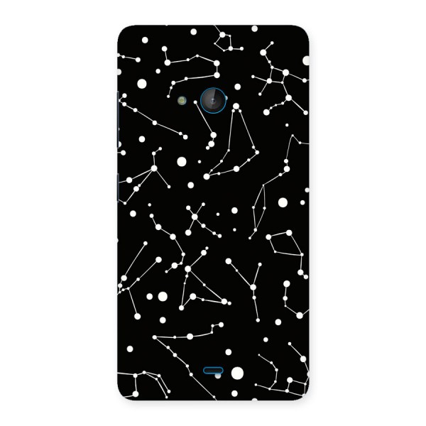 Black Constellation Pattern Back Case for Lumia 540