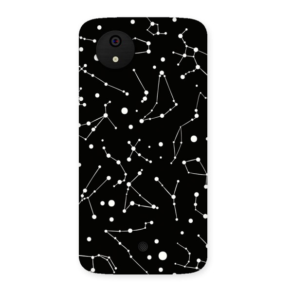 Black Constellation Pattern Back Case for Micromax Canvas A1