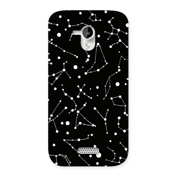Black Constellation Pattern Back Case for Micromax Canvas HD A116