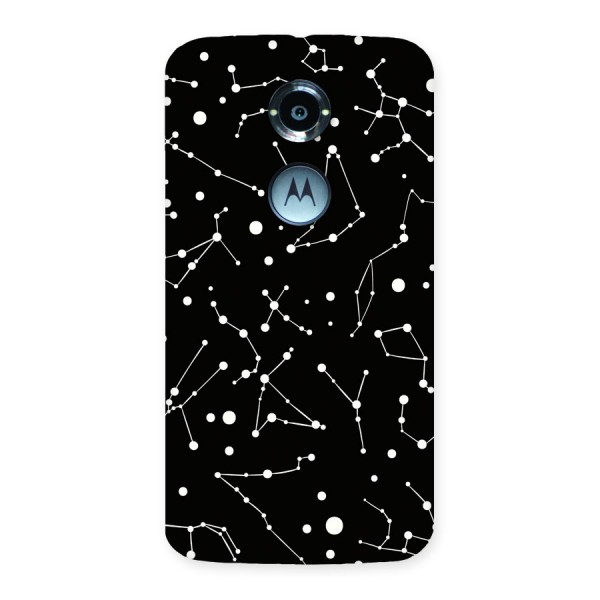 Black Constellation Pattern Back Case for Moto X 2nd Gen