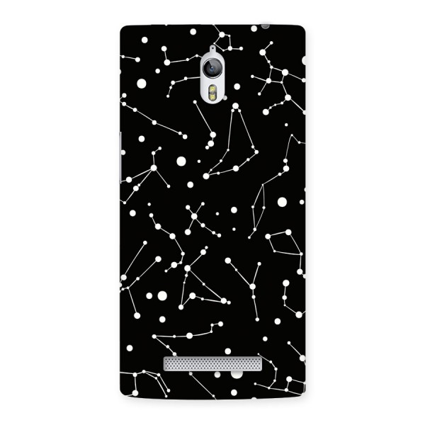 Black Constellation Pattern Back Case for Oppo Find 7