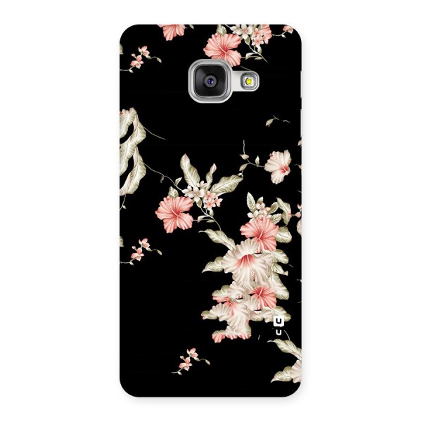 Black Floral Back Case for Galaxy A3 2016