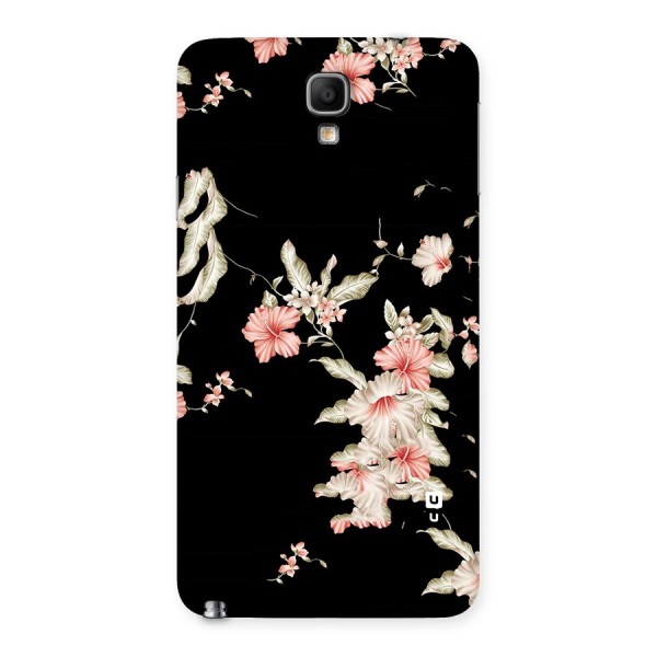 Black Floral Back Case for Galaxy Note 3 Neo