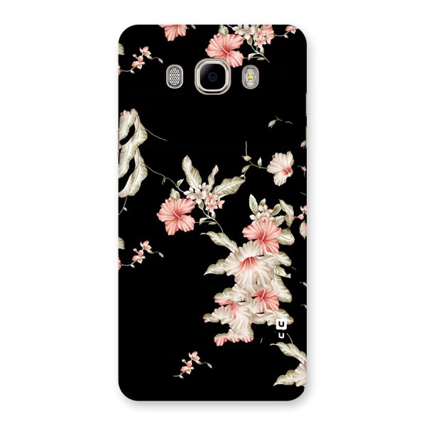 Black Floral Back Case for Samsung Galaxy J7 2016
