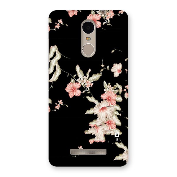 Black Floral Back Case for Xiaomi Redmi Note 3