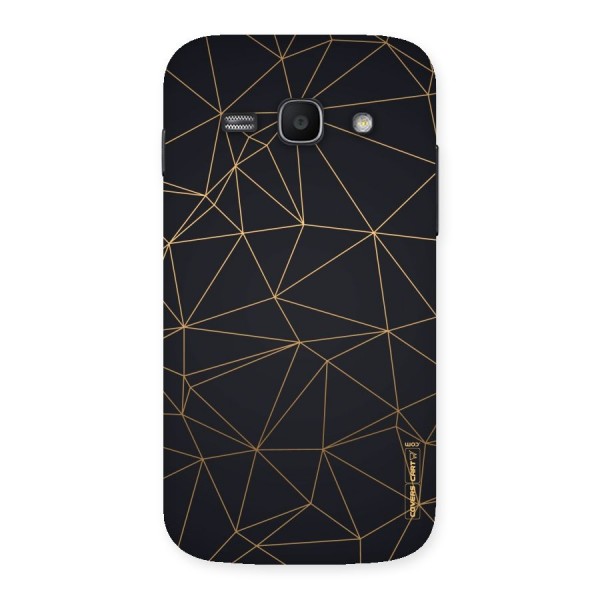 Black Golden Lines Back Case for Galaxy Ace 3
