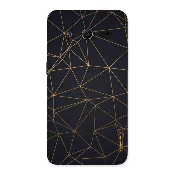 Black Golden Lines Back Case for Galaxy Core 2