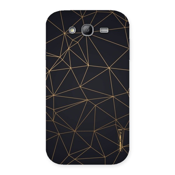 Black Golden Lines Back Case for Galaxy Grand