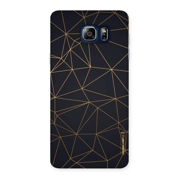 Black Golden Lines Back Case for Galaxy Note 5