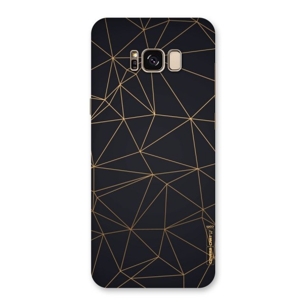 Black Golden Lines Back Case for Galaxy S8 Plus