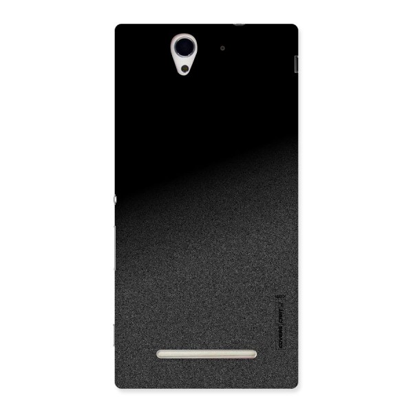 Black Grey Noise Fusion Back Case for Sony Xperia C3