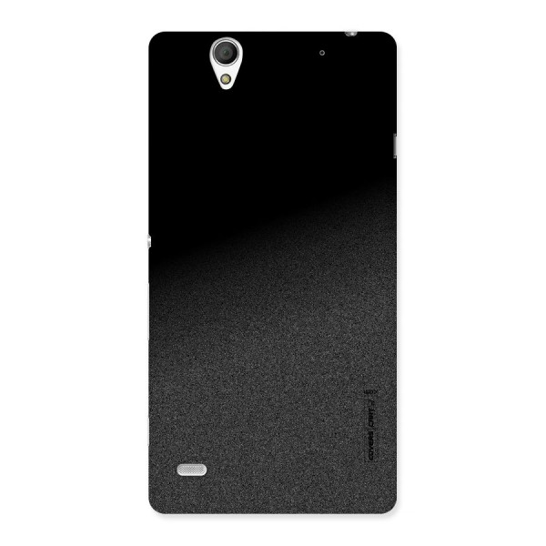 Black Grey Noise Fusion Back Case for Sony Xperia C4