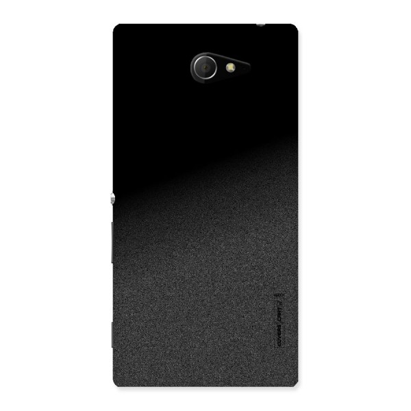 Black Grey Noise Fusion Back Case for Sony Xperia M2