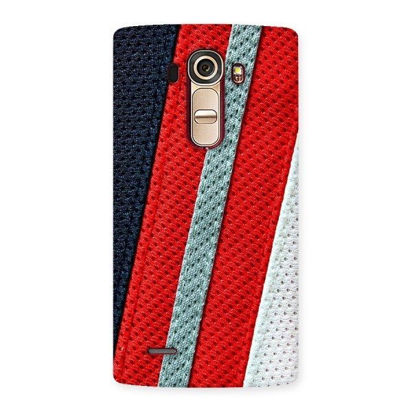 Black Red Grey Stripes Back Case for LG G4