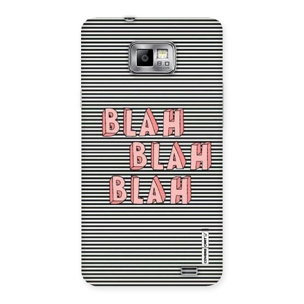 Blah Stripes Back Case for Galaxy S2
