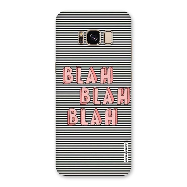 Blah Stripes Back Case for Galaxy S8
