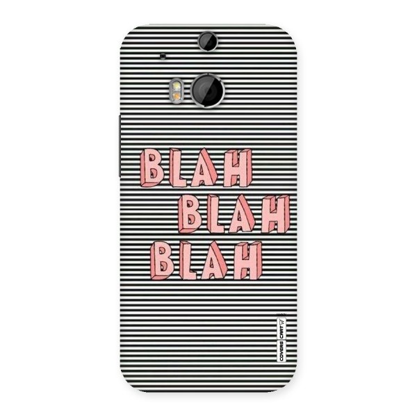 Blah Stripes Back Case for HTC One M8