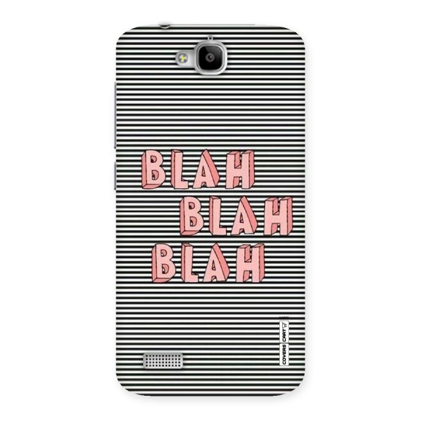 Blah Stripes Back Case for Honor Holly