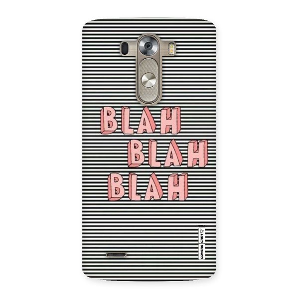 Blah Stripes Back Case for LG G3