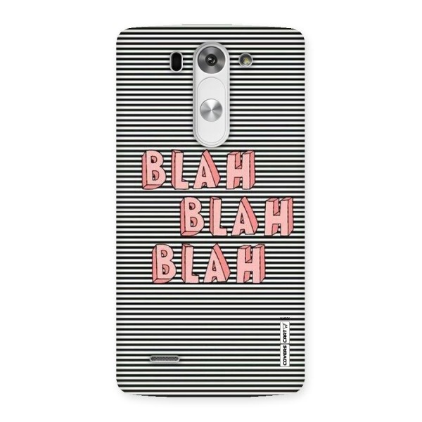 Blah Stripes Back Case for LG G3 Mini