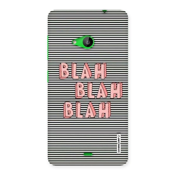 Blah Stripes Back Case for Lumia 535