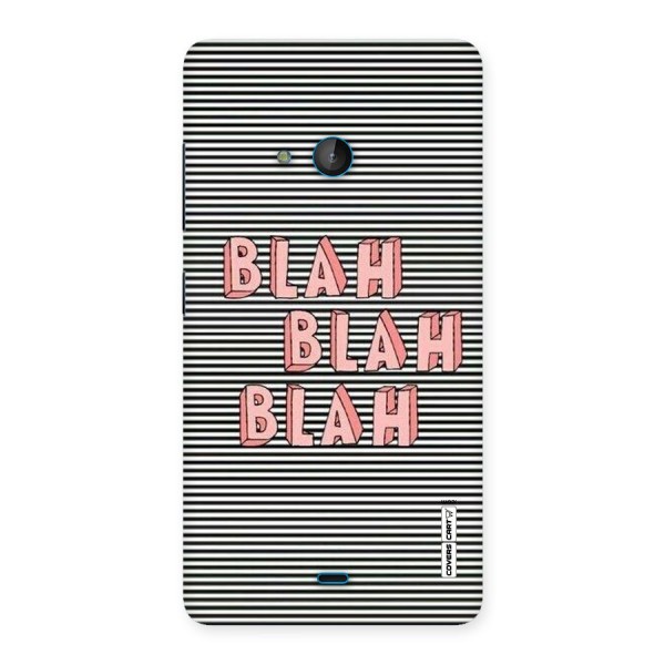 Blah Stripes Back Case for Lumia 540