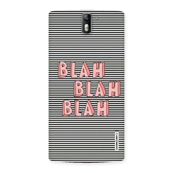 Blah Stripes Back Case for One Plus One