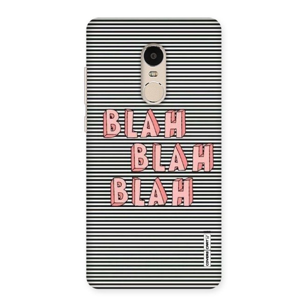 Blah Stripes Back Case for Xiaomi Redmi Note 4