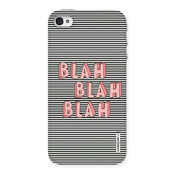 Blah Stripes Back Case for iPhone 4 4s