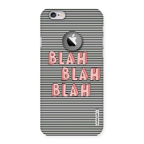 Blah Stripes Back Case for iPhone 6 Logo Cut