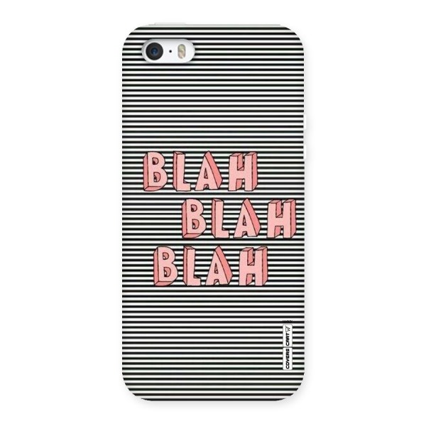Blah Stripes Back Case for iPhone SE