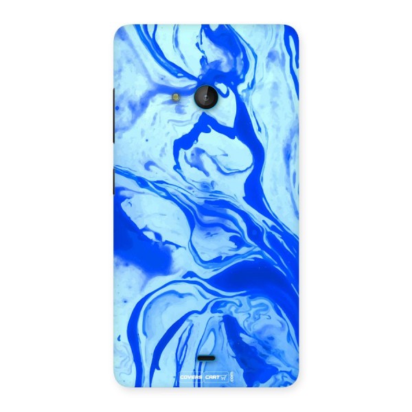 Blaze Blue Marble Texture Back Case for Lumia 540