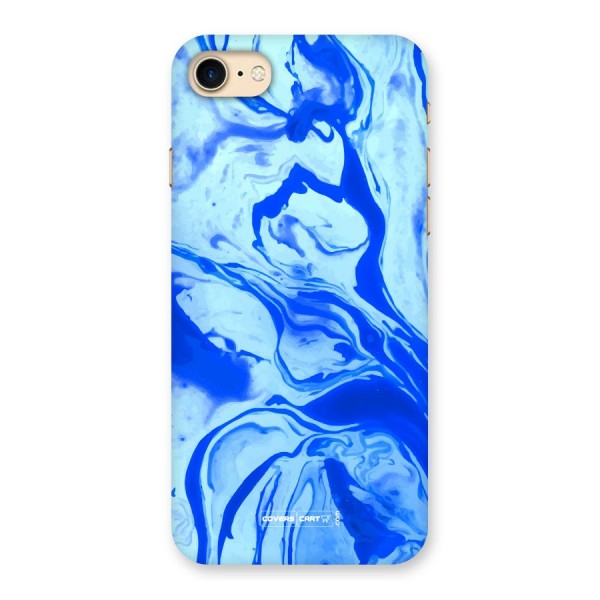 Blaze Blue Marble Texture Back Case for iPhone 7