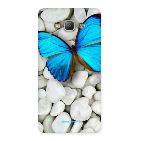 Blue Butterfly Back Case for Galaxy A7