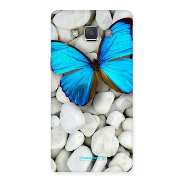 Blue Butterfly Back Case for Galaxy Grand 3
