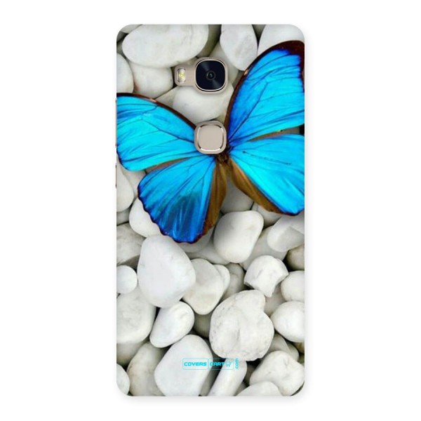 Blue Butterfly Back Case for Huawei Honor 5X