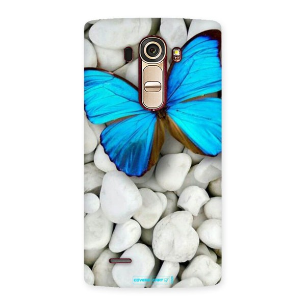Blue Butterfly Back Case for LG G4