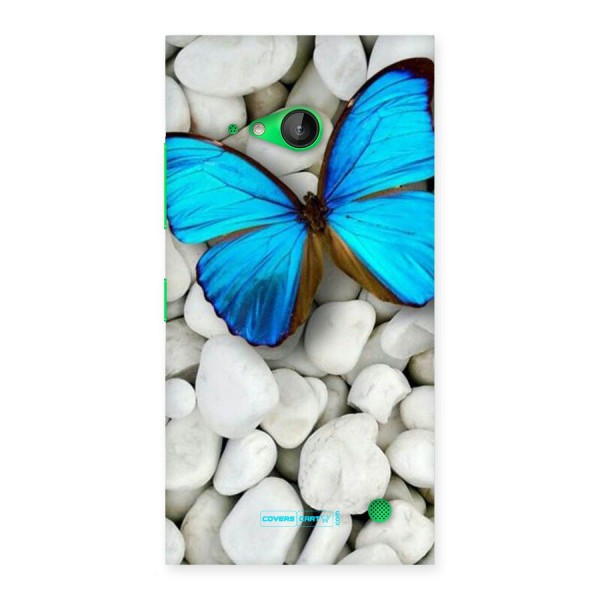 Blue Butterfly Back Case for Lumia 730
