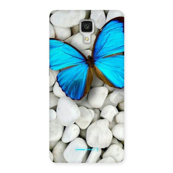 Blue Butterfly Back Case for Xiaomi Mi 4