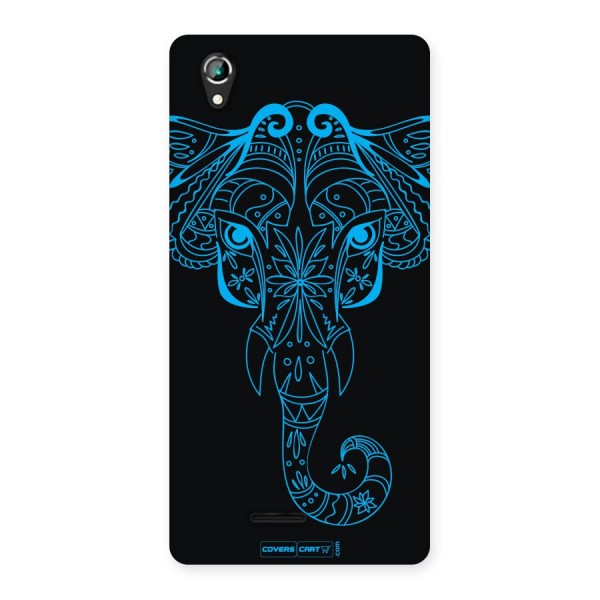 Blue Elephant Ethnic Back Case for Lava Iris 800