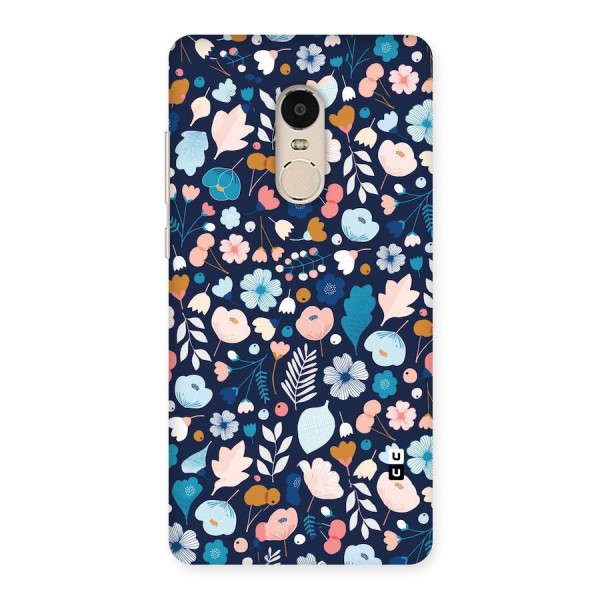 Blue Floral Back Case for Xiaomi Redmi Note 4