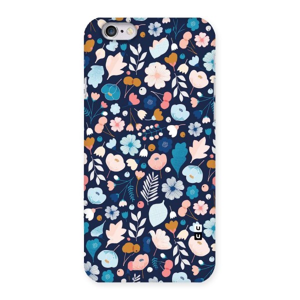 Blue Floral Back Case for iPhone 6 6S