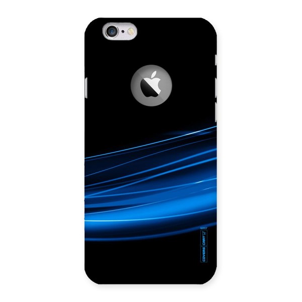Blue Flow Back Case for iPhone 6 Logo Cut