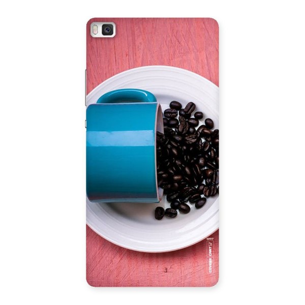 Blue Mug And Beans Back Case for Huawei P8
